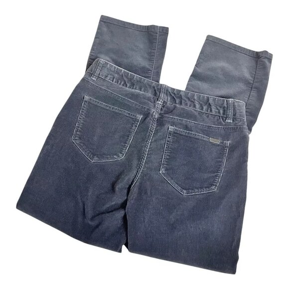 L.L. Bean Corduroy Pant Women 8 Petite FAVORITE FIT Dark Gray Straight NWOT - Picture 2 of 5